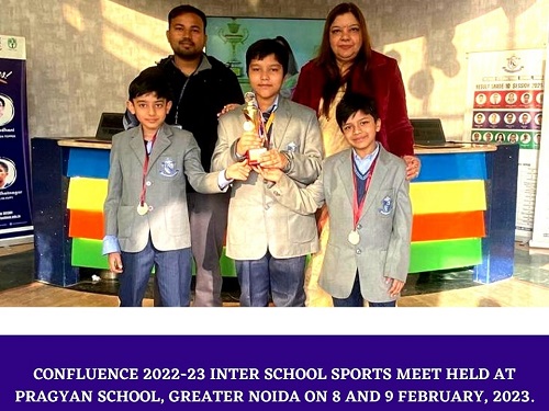 The Kothari International School takes immense pride in the achievements of our players who excelled during the Confluence 2022-23 Inter School Sports Meet held at Pragyan School