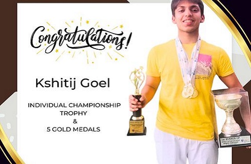 Kshitij Goel has won the Individual Championship trophy