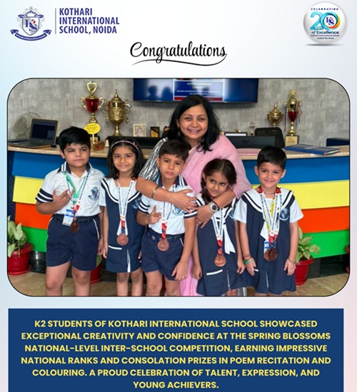 We are delighted to share that our students participated in the 6th Edition of the ‘SPRING BLOSSOMS’