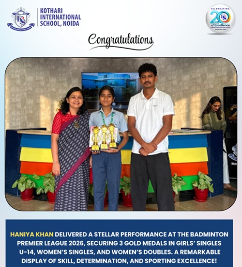 We are delighted to celebrate the remarkable achievement of Haniya Khan